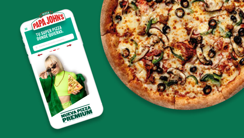 Papa John's web detalle